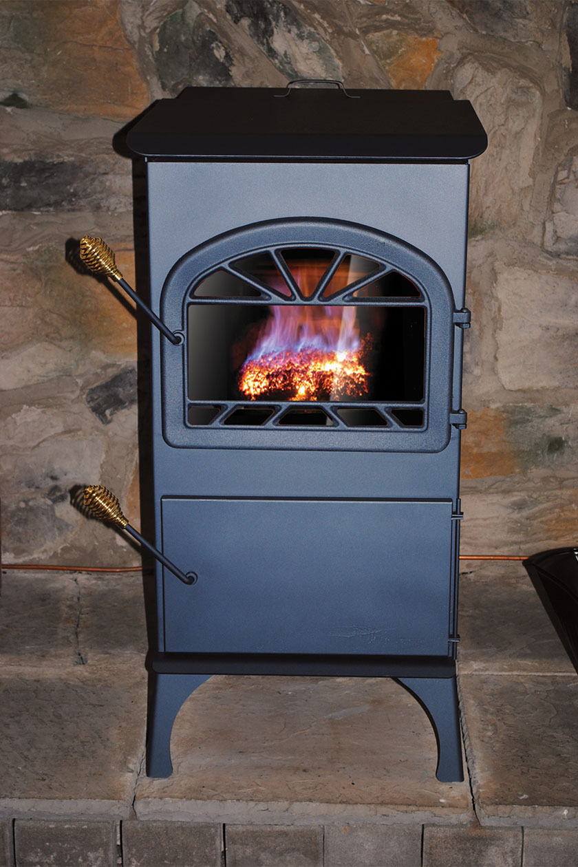A Leisure Line Lil Heater stoker stove