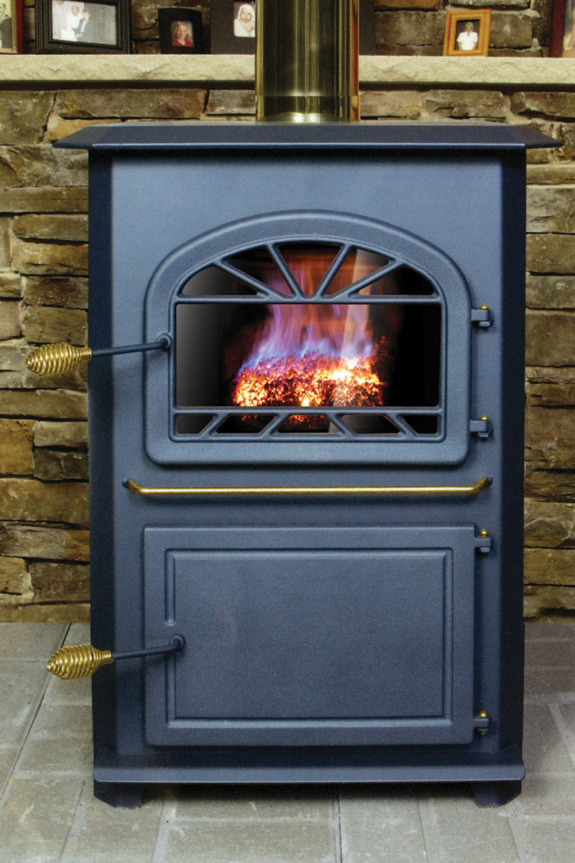 A Leisure Line Pioneer Top Vent Stoker Stove